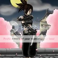 anime girl ninja with black hair